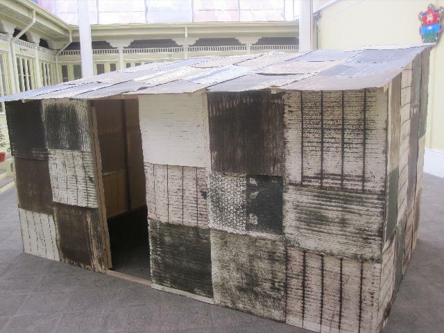 Alberto Rodríguez Collía, 'La Invasion' (shanty house constructed out of rubbed etched drawings done from remains of existing shanty houses), 2008