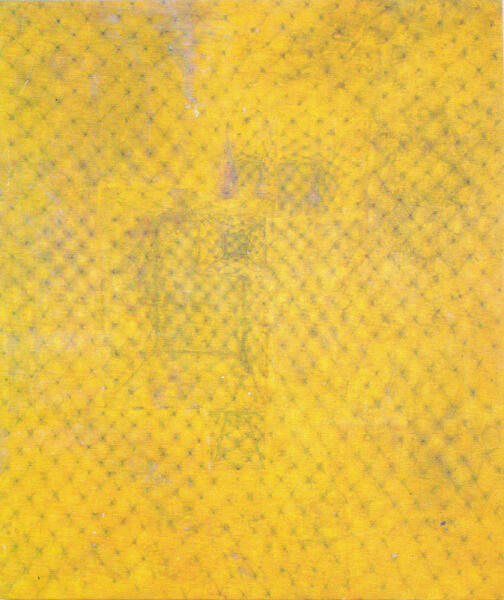 Untitled (Yellow House), 1991. Acrylic on canvas. 90 x 78 inches