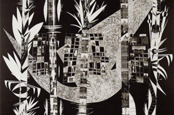 Maria Martinez-Canas/ Ciudad Jungla (Serie Negra) (City Jungle [Black Series]) 1990 Gelatin silver print 40-3/4 x 57-3/4 inches, edition 1/2