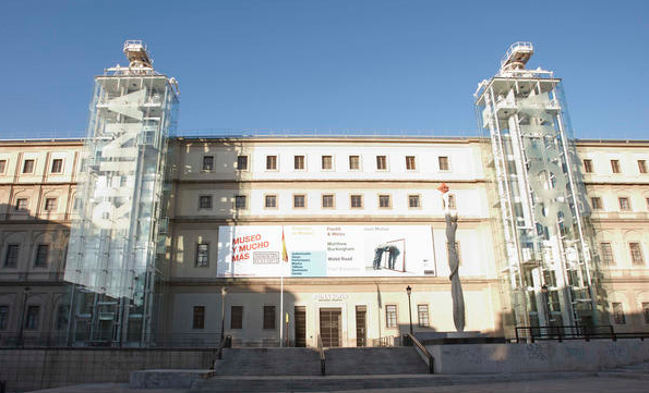 Museo Nacional Centro de Arte Reina Sofia. Facade of Sabatini building/Fachada del edificio Sabatini. Photography/Fotografia: Joaquin Cortes y Roman Lores.,