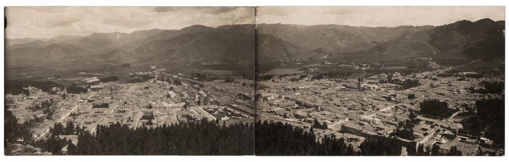 Martín Chambi: Vista panorámica de Cuzco. Circa 1930. Fotografía, gelatina de plata.
