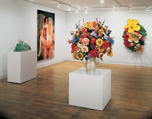 Made In Heaven, de Jeff Koons. Vista de sala en Sonnabend Gallery, NY. 