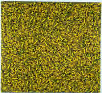 "Poliscopía N°16" 180 x 200 cms, colleage sobre tela, 1998.