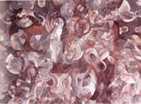 "Toro en el laberinto", gouache s/papel, 56.5 x 76.5 cm, 1974
