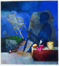 "Sueño con esa silla" óleo sobre tela, 2001