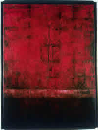 "Rojo". 49 x 37 cm, mixed media/canvas