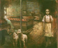 "Retorno de un sueño", óleo sobre tela, 108 x 128 cm.