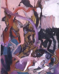 "Sorcerer" oil on canvas, 55" x 43 1/2"