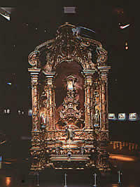 Main Altar 18 th century polychromed and gilded wood 44" 8" (height) x 25"9" (width) x 14" 5"(depth) Sao Bento Monastery, Olinda