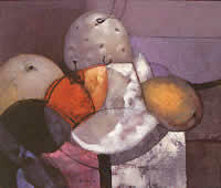 "Bodegón" óleo sobre tela, 99 X 117 cm., 2001