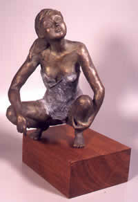 "¿Dime?", bronce, 33 x 25 x 23, 2001