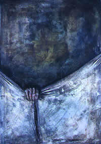 De la serie "Envases", técnica mixta, 100 x 70 cm, 2002