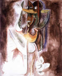 Anamu , óleo sobre tela , 152 x 127 , 1942