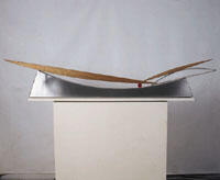 "Cambio de ciclo" Madera - Metal. 130 x 33 cm.