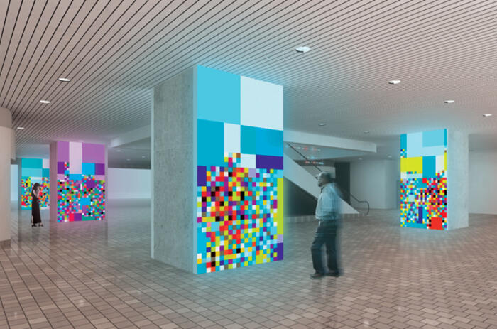 Ivan Toth Depeña “Reflect,” Permanent Public Art Installation for Stephen P. Clark Government Center Lobby Ivan Toth Depeña “Reflect,” Permanent Public Art Installation for Stephen P. Clark Government Center Lobby