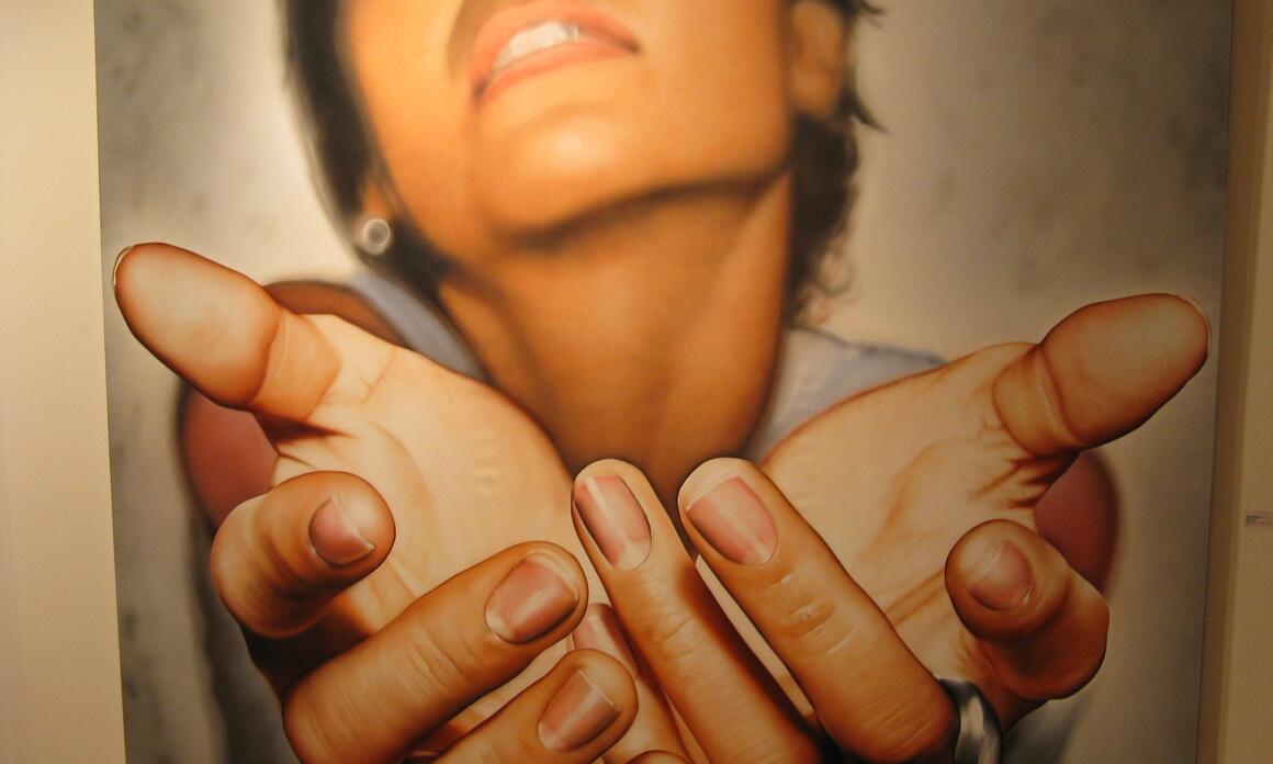 Victor Rodriguez. "Orquidea Azul 4", 2009. Acrilico sobre tela, 80 x 80 in