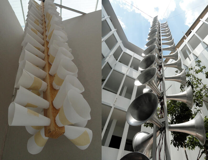 Plataforma sonora: Tania Candiani´s intervention at hotel Condesa, Mexico City Plataforma sonora: Tania Candiani´s intervention at hotel Condesa, Mexico City