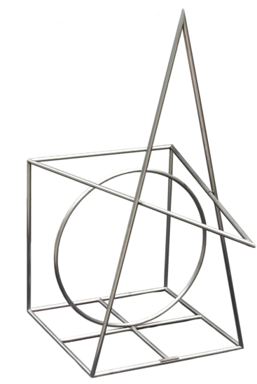 Madi Sculpture, 1951-52. 39 x 20.67 x 19.5 in. Escultura Madi, 1951-52. 100 x 53 x 50 cm