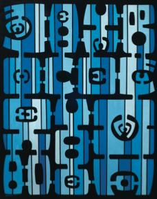 Variant, 1973. Acrylic on canvas. 46.41 x 37.05 in. Variante, 1973. Acrílico sobre tela. 119 x 95 cm