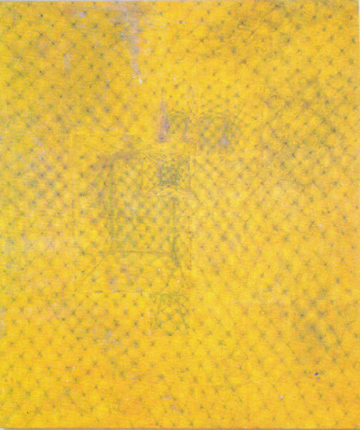 Untitled (Yellow House), 1991. Acrylic on canvas. 90 x 78 inches