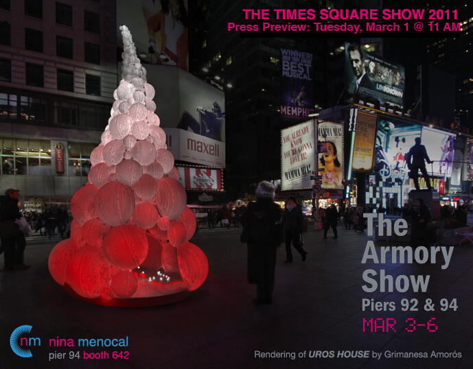 March 1-Press Preview/Grimanesa Amoros-Times Square Alliance Sculpture Project