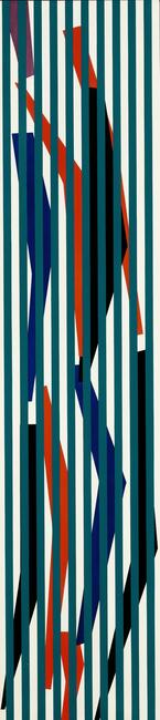 Sotheby’s New York  Latin American Art  16 & 17 November 2010. Lot 38  Alejandro Otero  Coloritmo 9  Duco paint on wood  1956  78 ¾ x 18 1/8 in., 200 x 46 cm  Est. $250/350,000  Sold for $752,500