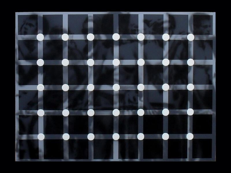 Circles acrylic on canvas 70 x 100 cm