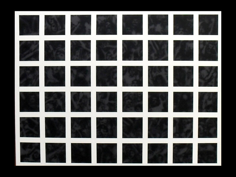 image 4: dark dots 70 x 100 cm acrylic on canvas