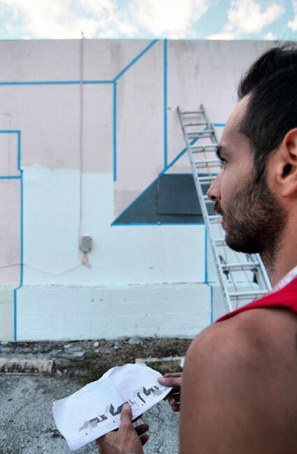 Miami Artist Luis Pinto in Wynwood