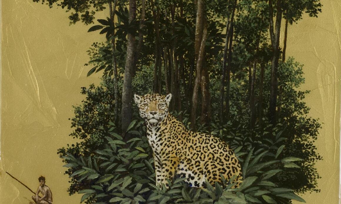 Pedro Ruiz,  Tigre mariposa, 2009, acrilico y resina sobre madera, 20 x 30 cm.