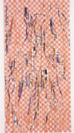 # 24 BB5, 2006. Collage on paper, 102 x 48.5 in. Mixta collage sobre papel 250,2 x 123,2 cm. Courtesy/Cortesía Sala TAC Trasnocho Cultural, Caracas.