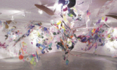 Piezas caóticas de un paisaje chileno, 2009. Mixed media on acrylic panels, variable dimen- sions/Técnica mixta s/paneles de acrílico, medidas variables.