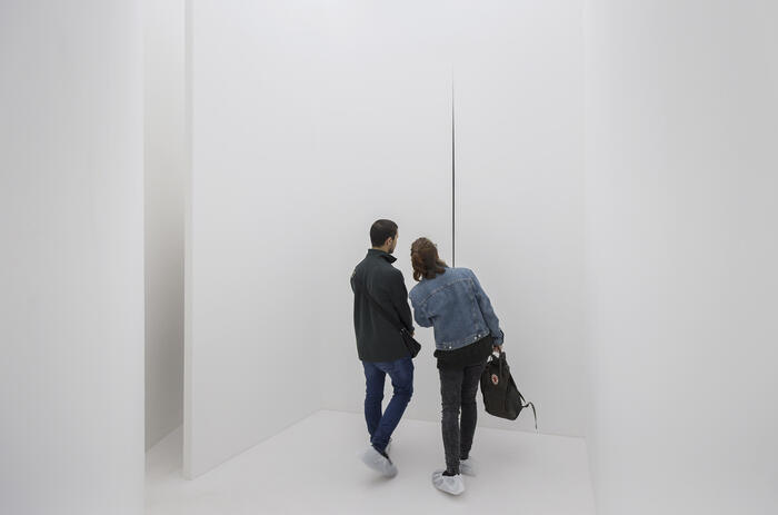 LUCIO FONTANA'S MABIENTE SPAZIALE IS RECONSTRUCTED AT EL MUSEO DEL BARRIO