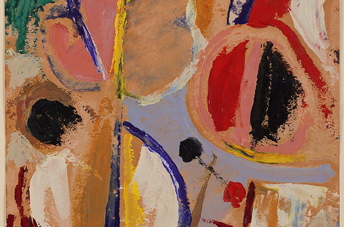 Esteban Lisa, Playing with Lines and Colors, November 7, 1955 Oil on paper 29 x 23 cm Esteban Lisa, Playing with Lines and Colors, November 7, 1955 Oil on paper 29 x 23 cm