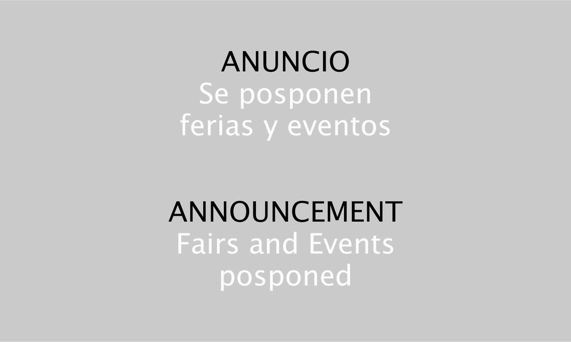 ART FAIRS AND EVENTS, POSTPONED