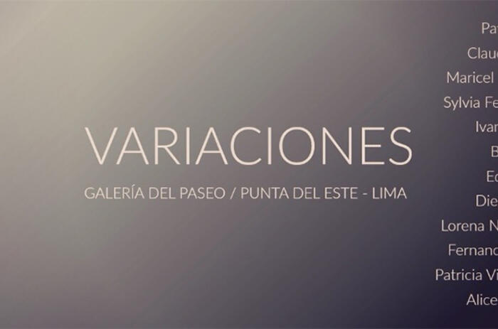 Del Paseo Gallery inaugurated "Varations", a collective exhibition of contemporary Peruvian artists Del Paseo Gallery inaugurated "Varations", a collective exhibition of contemporary Peruvian artists