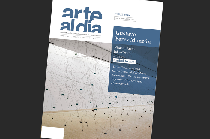 Gustavo Pérez Monzón on the cover of Arte al Día next issue