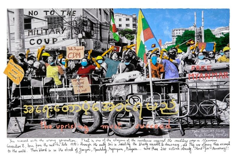 MARCELO BRODSKY EXHIBITS “STAND FOR DEMOCRACY: MYANMAR”