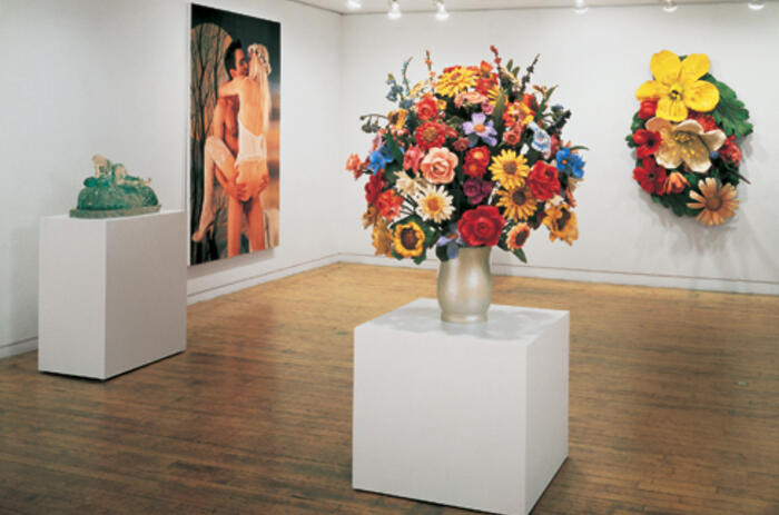 Made In Heaven, de Jeff Koons. Vista de sala en Sonnabend Gallery, NY. 