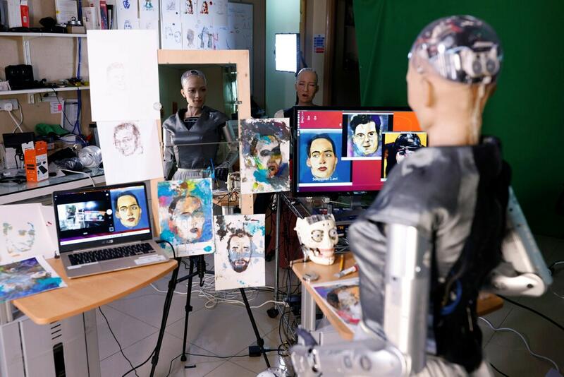 WORLD FAMOUS ROBOT SOLD HER SELF-PORTRAIT FOR NEARLY $700,000 AT AUCTION WORLD FAMOUS ROBOT SOLD HER SELF-PORTRAIT FOR NEARLY $700,000 AT AUCTION