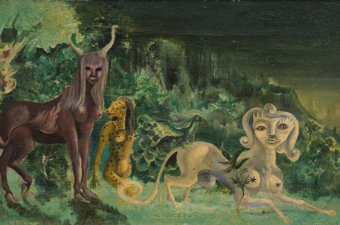 "VILLA PILAR": A PREVIOUSLY UNKNOWN WORK BY LEONORA CARRINGTON, PAINTED DURING HER HOSPITALIZATION IN SPAIN, COMES TO LIGHT