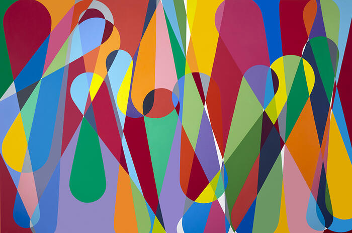 Graciela Hasper, Untitled . Acrylic on canvas / Sin título. Acrílico sobre tela. 280x450 cm. Graciela Hasper, Untitled . Acrylic on canvas / Sin título. Acrílico sobre tela. 280x450 cm.