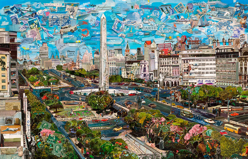 Vic Muñiz, Buenos Aires. Photographic collage, 71 x 110 in. / Collage fotográfico, 180,3 x 279,4 cm Vic Muñiz, Buenos Aires. Photographic collage, 71 x 110 in. / Collage fotográfico, 180,3 x 279,4 cm