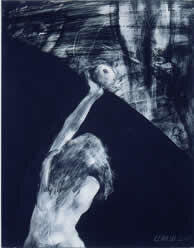 "Eve sharing", técnica mixta s/tabla, 2000.