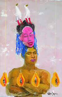 "Baricua", óleo sobre tela