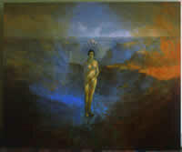"La Santa" óleo sobre tela, 150 x 180, 2001
