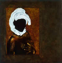 "Sombras", técnica mixta, 90 x 90 cm, 2001