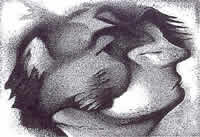 "Los conflictos", Serie americana, tinta, 1999.