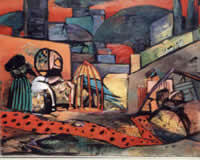 "Sin título", técnica mixta, 55 x 71", 1998.