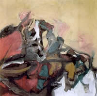 "Primera vez en Habana", oil on canvas, 55" x 55"